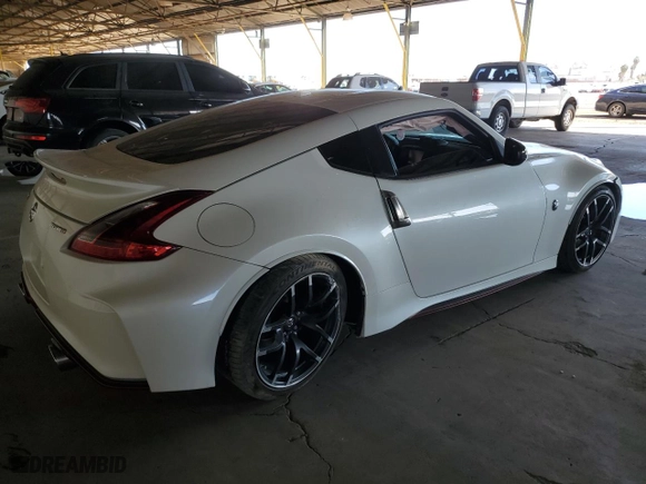 2019 Nissan 370Z Coupe with VIN JN1AZ4EH5KM420254, listed as a Copart auction lot 46543805 with 106005 miles and Salvage Title. Bid and sale history available at carsss.com. Image 3.