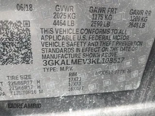 2019 GMC Terrain SLE with VIN 3GKALMEV3KL108517, listed as a IAAI auction lot 42171267 with 45,987 mi miles and . Bid and sale history available at DreamBid. Image 9.