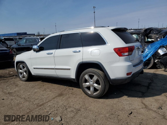 2013 Jeep Grand Cherokee Overland with VIN 1C4RJFCT7DC524585, listed as a Copart auction lot 48325145 with 142,308 mi miles and Clean Title. Bid and sale history available at carsss.com. Image 2.