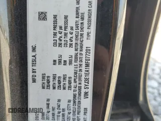 2021 Tesla Model 3 Standard Range Plus z VIN 5YJ3E1EA1MF077201, wystawiony jako Copart lot #49576465 z przebiegiem 34 809 mil mil oraz Szkody całkowita. Historia ofert i sprzedaży dostępna na DreamBid. Obrazek 13.