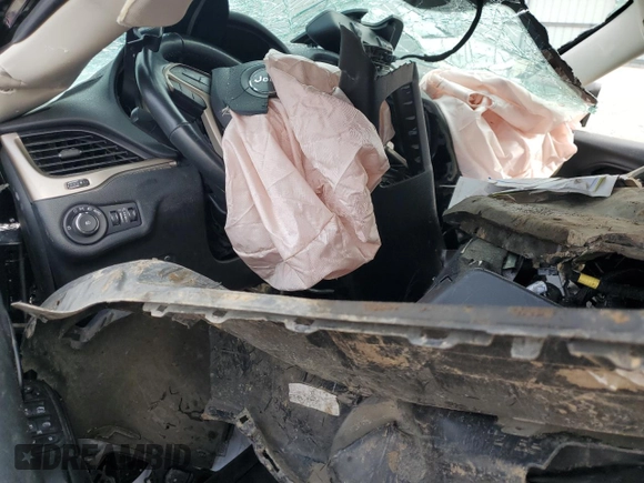 2016 Jeep Cherokee Limited with VIN 1C4PJLDS9GW355359, listed as a Copart auction lot 83617504 with 0 mi miles and Salvage Title. Bid and sale history available at carsss.com. Image 8.