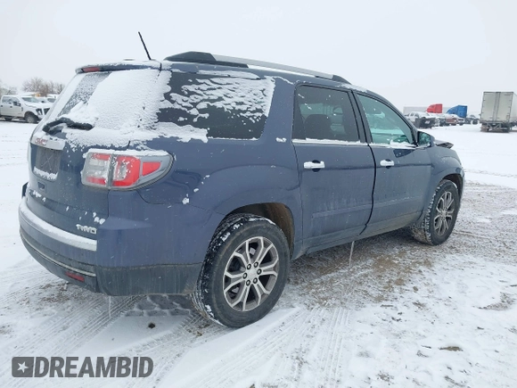2013 GMC Acadia SLT z VIN 1GKKVSKD6DJ203176, wystawiony jako IAAI lot #41591490 z przebiegiem 126 243 mil mil oraz . Historia ofert i sprzedaży dostępna na DreamBid. Obrazek 4.