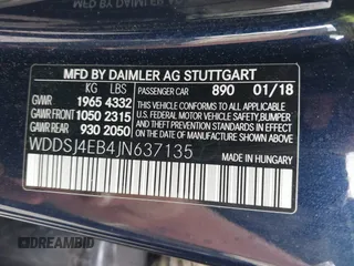 2018 Mercedes-Benz CLA 250 с VIN WDDSJ4EB4JN637135, выставлен на аукционе IAAI как лот 42385034 с пробегом 79 734 миль миль и . История ставок и продаж доступна на DreamBid. Изображение 9.