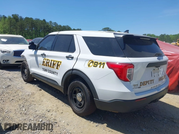 2020 Ford Police Interceptor Utility z VIN 1FM5K8AB3LGC92541, wystawiony jako IAAI lot #41968483 z przebiegiem 82 913 mil mil oraz . Historia ofert i sprzedaży dostępna na DreamBid. Obrazek 14.