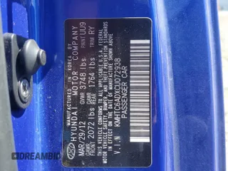 2012 Hyundai Veloster w/Black Int с VIN KMHTC6ADXCU072938, выставлен на аукционе Copart как лот 56767105 с пробегом 110 562 миль миль и Чистый • Clean title. История ставок и продаж доступна на DreamBid. Изображение 13.
