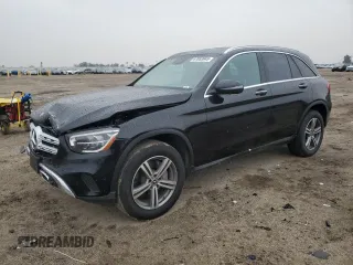 2022 Mercedes-Benz GLC with VIN W1N0G8DB7NG078692, listed as a Copart auction lot 47853945 with 29,708 mi miles and Salvage Title. Bid and sale history available at carsss.com. Image 1.