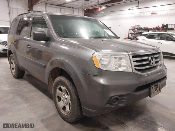 2013 Honda Pilot LX with VIN 5FNYF4H2XDB014364, listed as a IAAI auction lot 41954629 with 247,114 mi miles. Bid and sale history available at carsss.com. Image 1.