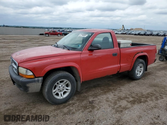 2004 Dodge Dakota z VIN 1D7FL16K74S630615, wystawiony jako Copart lot #57766065 z przebiegiem 170 181 mil mil oraz Szkoda całkowita • Salvage title. Historia ofert i sprzedaży dostępna na DreamBid. Obrazek 1.