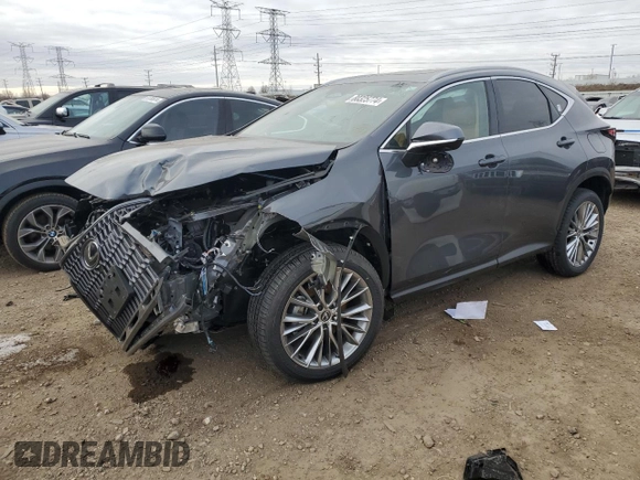 2025 Lexus NX with VIN 2T2GGCEZ9SC066036, listed as a Copart auction lot 80325774 with 1,018 mi miles and Salvage Title. Bid and sale history available at carsss.com. Image 1.