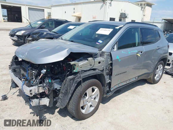 2022 Jeep Compass Latitude с VIN 3C4NJCBB0NT204889, выставлен на аукционе IAAI как лот 42340134 с пробегом 41 143 миль миль и . История ставок и продаж доступна на DreamBid. Изображение 2.