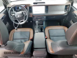 2022 Ford Bronco with VIN 1FMDE5DH1NLB77321, listed as a Copart auction lot 57834615 with 27,016 mi miles and Salvage title. Bid and sale history available at DreamBid. Image 8.