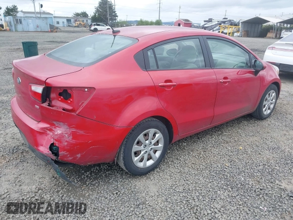 2013 Kia Rio LX with VIN KNADM4A30D6179274, listed as a IAAI auction lot 42014845 with 115,238 mi miles. Bid and sale history available at carsss.com. Image 4.