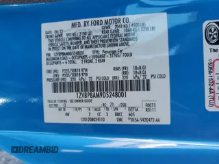 2013 Ford Mustang V6 с VIN 1ZVBP8AM9D5248001, выставлен на аукционе Copart как лот 56514375 с пробегом 119 971 миль миль и Списание • Salvage title. История ставок и продаж доступна на DreamBid. Изображение 12.