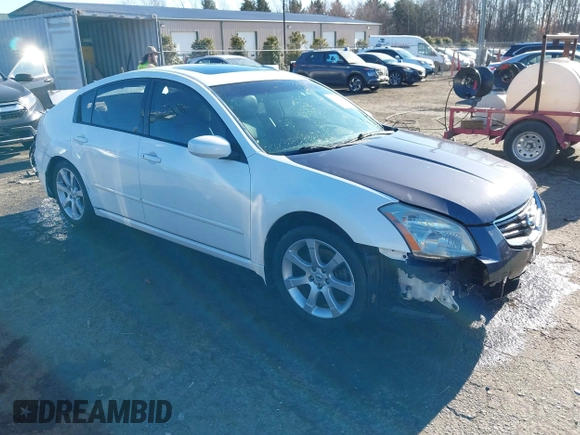 2008 Nissan Maxima 3.5 SL with VIN 1N4BA41E08C835135, listed as a IAAI auction lot 41441523 with 120,368 mi miles. Bid and sale history available at carsss.com. Image 1.