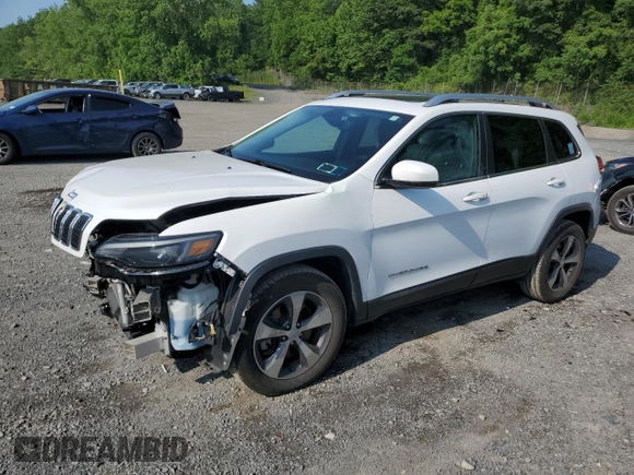 2019 Jeep Cherokee Limited with VIN 1C4PJMDX1KD293624, listed as a Copart auction lot 61102005 with 57,321 mi miles and Salvage title. Bid and sale history available at DreamBid. Image 1.
