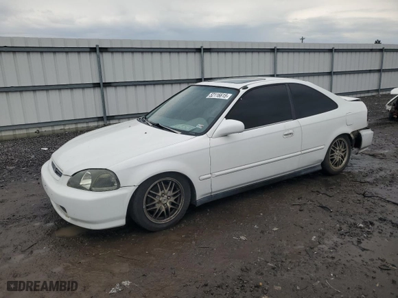 1996 Honda Civic EX with VIN 1HGEJ8243TL027425, listed as a Copart auction lot 52116615 with 243,028 mi miles and Salvage Title. Bid and sale history available at carsss.com. Image 1.