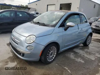 2013 FIAT 500 Lounge with VIN 3C3CFFER1DT594410, listed as a Copart auction lot 54927905 with 91,765 mi miles and Non repairable. Bid and sale history available at DreamBid. Image 1.