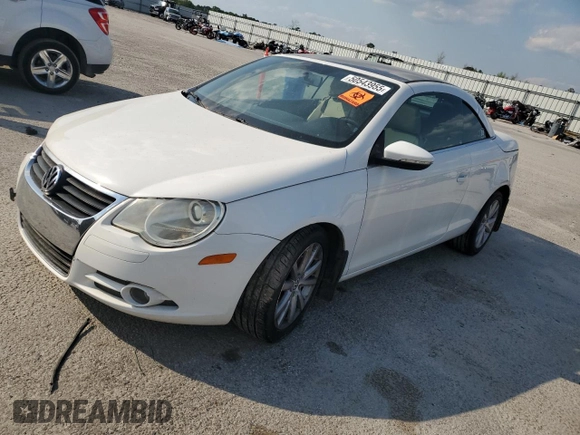 2009 Volkswagen Eos Komfort with VIN WVWBA71F89V004914, listed as a Copart auction lot 50543955 with Not Provided miles and Salvage Title. Bid and sale history available at DreamBid. Image 1.