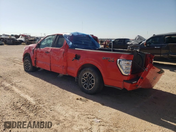 2022 Ford F-150 XL with VIN 1FTEX1EP5NKE34956, listed as a Copart auction lot 85719704 with 41,789 mi miles and Salvage title. Bid and sale history available at DreamBid. Image 2.