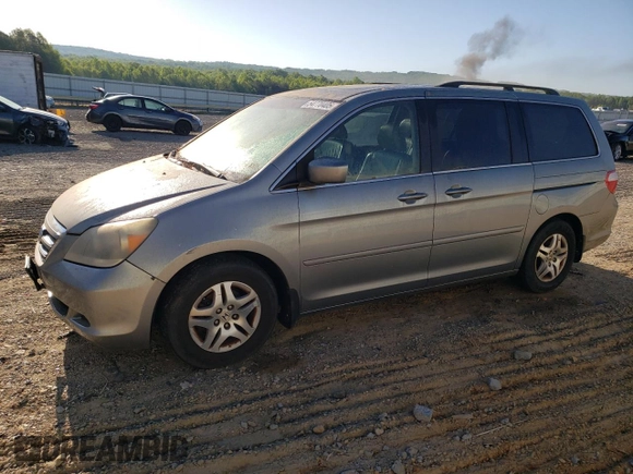 2007 Honda Odyssey EX-L with VIN 5FNRL38687B126983, listed as a Copart auction lot 54770405 with 167,789 mi miles and Clean Title. Bid and sale history available at carsss.com. Image 1.