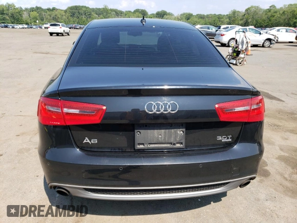2012 Audi A6 Prestige with VIN WAUHGAFC9CN161330, listed as a Copart auction lot 63708745 with 163,299 mi miles and Salvage title. Bid and sale history available at DreamBid. Image 6.