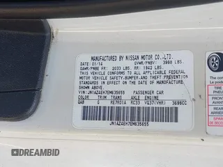 2014 Nissan 370Z Touring with VIN JN1AZ4EH7EM635655, listed as a IAAI auction lot 42217280 with 150,200 mi miles and . Bid and sale history available at DreamBid. Image 9.