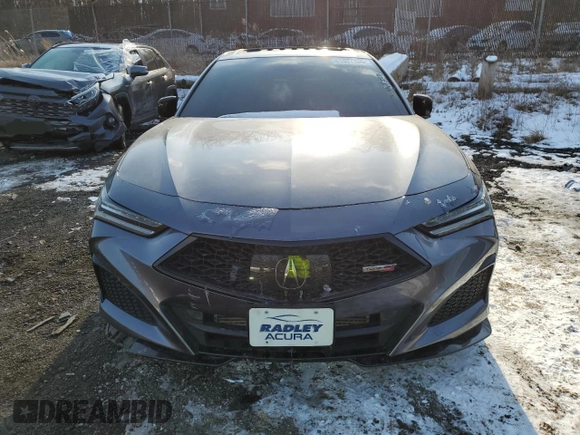 2021 Acura TLX Type S with VIN 19UUB7F04MA001598, listed as a Copart auction lot 41467135 with 54,187 mi miles and Salvage Title. Bid and sale history available at carsss.com. Image 5.
