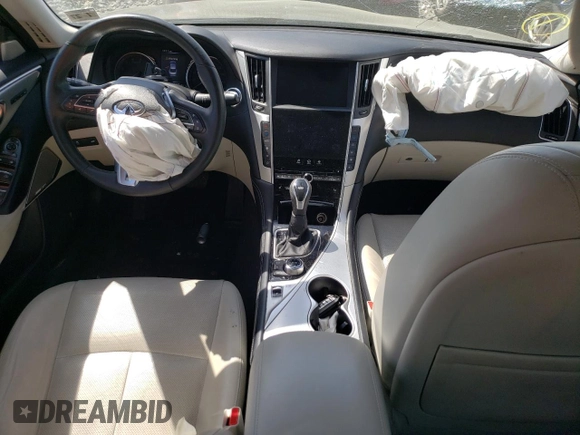2022 Infiniti Q50 Luxe with VIN JN1EV7BR8NM340026, listed as a Copart auction lot 54059805 with 37,977 mi miles and Salvage title. Bid and sale history available at DreamBid. Image 8.