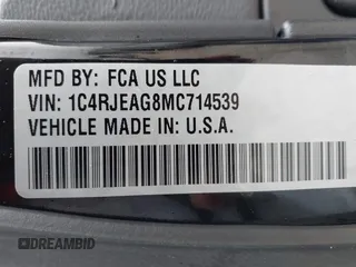 2021 Jeep Grand Cherokee Laredo X with VIN 1C4RJEAG8MC714539, listed as a IAAI auction lot 42190686 with 59,359 mi miles and . Bid and sale history available at DreamBid. Image 9.
