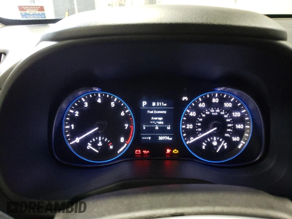 2020 Hyundai Kona SE with VIN KM8K1CAA0LU438041, listed as a Copart auction lot 37193543 with 38,974 mi miles. Bid and sale history available at carsss.com. Image 9.