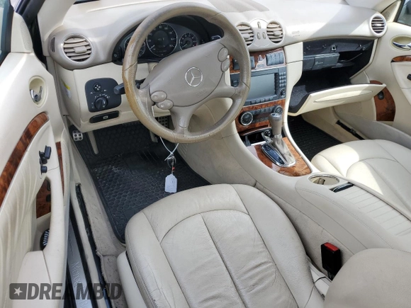 2009 Mercedes-Benz CLK-Class 3.5L with VIN WDBTJ56H79F268685, listed as a Copart auction lot 78063114 with 118,957 mi miles and Salvage Title. Bid and sale history available at carsss.com. Image 8.
