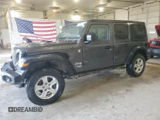 2020 Jeep Wrangler Unlimited Sport S z VIN 1C4HJXDN0LW269812, wystawiony jako Copart lot #49440805 z przebiegiem 90 899 mil mil oraz Czysty tytuł • Clean title. Historia ofert i sprzedaży dostępna na DreamBid. Obrazek 1.