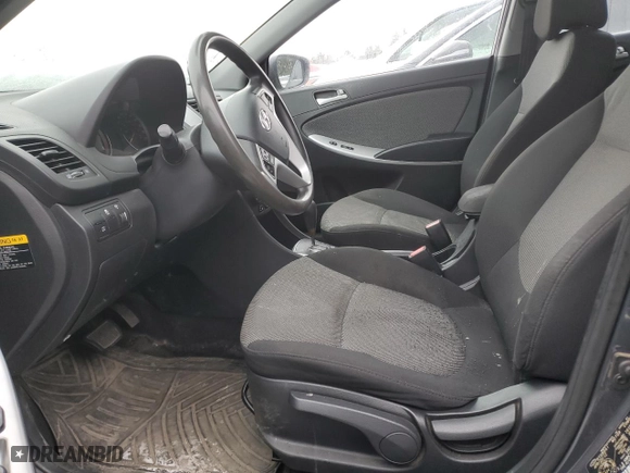 2013 Hyundai Accent GL with VIN KMHCT5AE4DU059431, listed as a Copart auction lot 43833235 with 1 mi miles and Salvage Title. Bid and sale history available at carsss.com. Image 7.