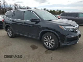 2020 Honda Pilot EX-L with VIN 5FNYF6H57LB068676, listed as a Copart auction lot 52678125 with 54,764 mi miles and Salvage title. Bid and sale history available at DreamBid. Image 4.