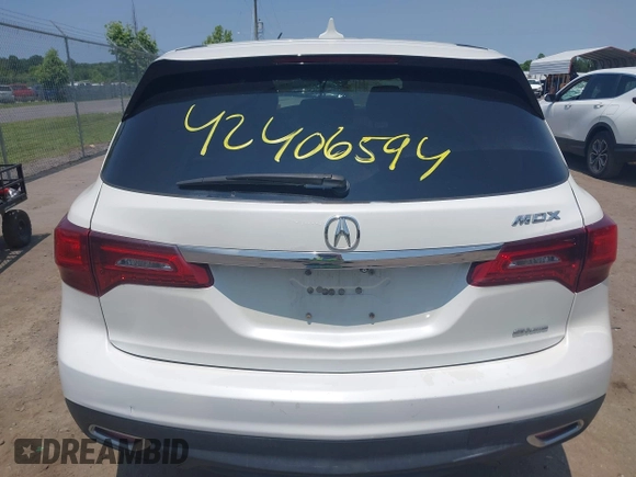 2015 Acura MDX with VIN 5FRYD4H28FB016816, listed as a IAAI auction lot 42406594 with Not provided miles and . Bid and sale history available at DreamBid. Image 15.