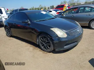 2004 Infiniti G35 Coupe w/Leather with VIN JNKCV54E04M803857, listed as a IAAI auction lot 41884549 with 240,291 mi miles. Bid and sale history available at carsss.com. Image 1.