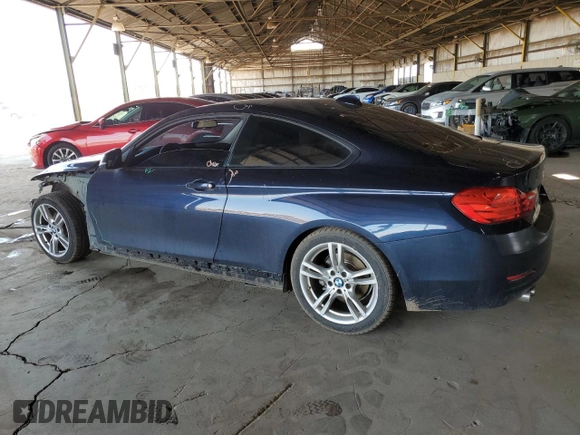 2014 BMW 4 Series 428i with VIN WBA3N3C55EF711010, listed as a Copart auction lot 59377495 with 135,994 mi miles and Salvage title. Bid and sale history available at DreamBid. Image 2.