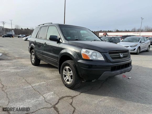 2003 Honda Pilot EX with VIN 2HKYF18673H552702, listed as a Copart auction lot 49175585 with 204,995 mi miles and Clean Title. Bid and sale history available at carsss.com. Image 1.