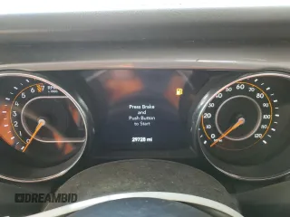 2023 Jeep Gladiator Overland with VIN 1C6HJTFG2PL542657, listed as a Copart auction lot 63384465 with 29,728 mi miles and Non repairable. Bid and sale history available at DreamBid. Image 9.
