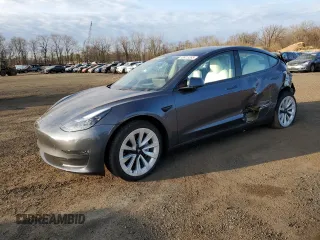 2023 Tesla Model 3 Long Range with VIN 5YJ3E1EBXPF660900, listed as a Copart auction lot 48923265 with 9,954 mi miles and Salvage Title. Bid and sale history available at DreamBid. Image 1.