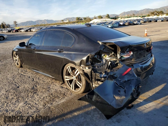 2017 BMW 7 Series 740i with VIN WBA7E2C38HG741255, listed as a Copart auction lot 39926213 with 76,321 mi miles. Bid and sale history available at carsss.com. Image 2.