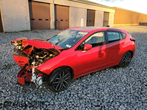 2024 Subaru Impreza Sport with VIN JF1GUAFC4R8281122, listed as a Copart auction lot 80523634 with 21,649 mi miles and Salvage Title. Bid and sale history available at carsss.com. Image 1.