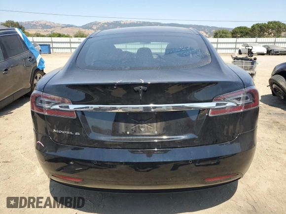 2016 Tesla Model S 70 with VIN 5YJSA1E12GF170238, listed as a Copart auction lot 60258355 with 47,163 mi miles and Salvage title. Bid and sale history available at DreamBid. Image 6.