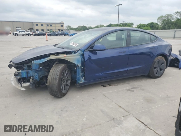 2023 Tesla Model 3 z VIN 5YJ3E1EA1PF386106, wystawiony jako Copart lot #53669285 z przebiegiem 20 579 mil mil oraz Szkoda całkowita • Salvage title. Historia ofert i sprzedaży dostępna na DreamBid. Obrazek 1.