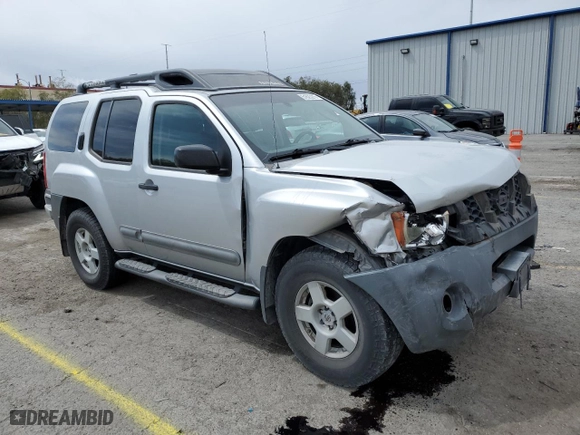 2005 Nissan Xterra S with VIN 5N1AN08W75C649262, listed as a Copart auction lot 51623215 with 204,182 mi miles and Salvage Title. Bid and sale history available at carsss.com. Image 4.