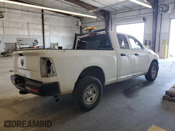 2021 Ram 1500 Tradesman with VIN 1C6RR6FG3MS563615, listed as a Copart auction lot 47179585 with 57,348 mi miles and Salvage title. Bid and sale history available at DreamBid. Image 3.
