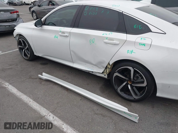 2020 Honda Accord Sport with VIN 1HGCV2F32LA027650, listed as a IAAI auction lot 42723709 with 48,289 mi miles and . Bid and sale history available at DreamBid. Image 6.