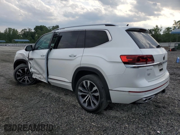 2022 Volkswagen Atlas SEL Premium R-Line with VIN 1V2FR2CA8NC528907, listed as a Copart auction lot 60201125 with 26,125 mi miles and Salvage title. Bid and sale history available at DreamBid. Image 2.