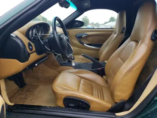 2002 Porsche Boxster S with VIN WP0CB29892U663753, listed as a Copart auction lot 55394025 with 62,241 mi miles and Salvage title. Bid and sale history available at DreamBid. Image 7.