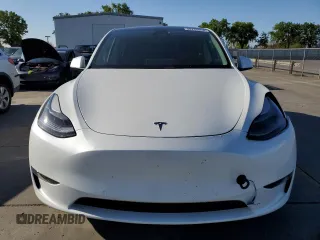 2022 Tesla Model Y Performance с VIN 7SAYGDEF4NF381656, выставлен на аукционе Copart как лот 48758954 с пробегом 18 335 миль миль и Списание • Salvage title. История ставок и продаж доступна на DreamBid. Изображение 5.